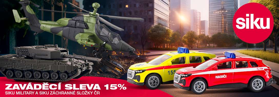 SIKU zaváděcí akce sleva 15% CZ a Military
